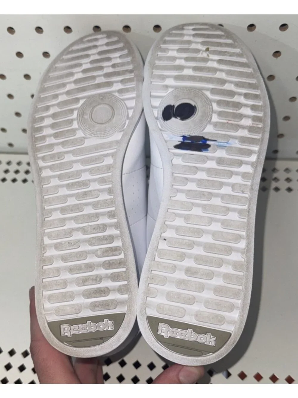 Reebok Classic Princess Womens Leather Athletic Shoes Sneakers Size 8 White